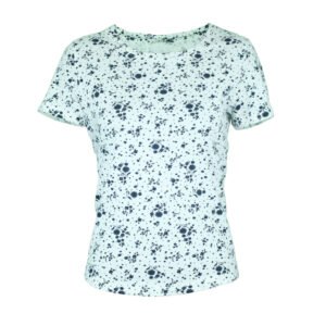 White Blue Printed Womens T-Shirts Siragu99store