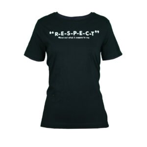 Womens Black Printed Round Neck T-Shirts Siragu99store