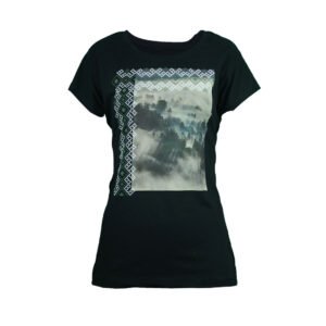 Wild Forest Black Womens T-Shirts Siragu99store