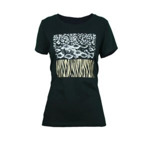 ROBERTO CAVALLI Womens Black T-Shirts Siragu99store